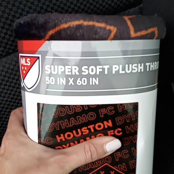 Houston dynamo super soft plush throw 50x60 in - Picture 2 of 2